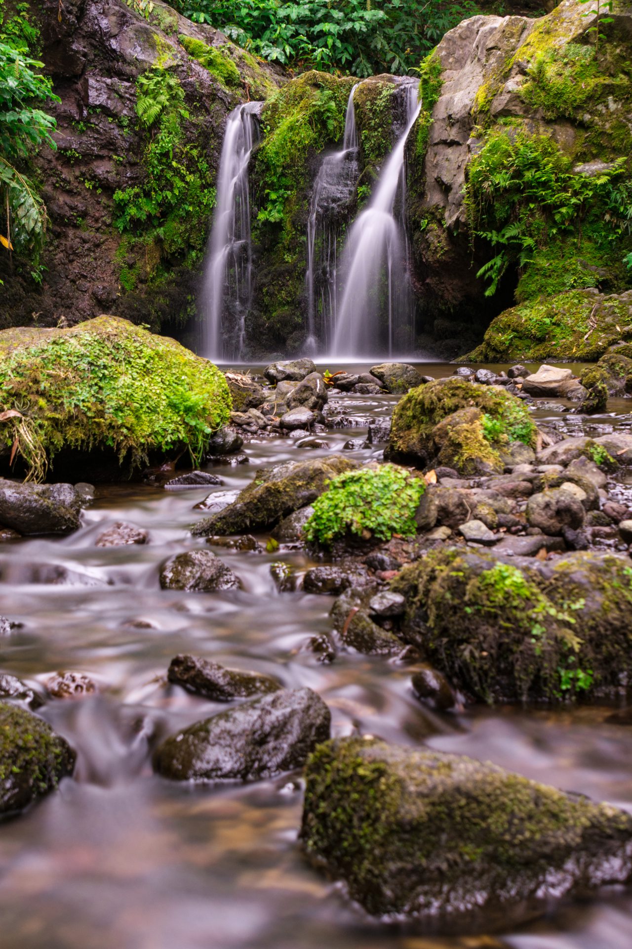 Azoren Wasserfall