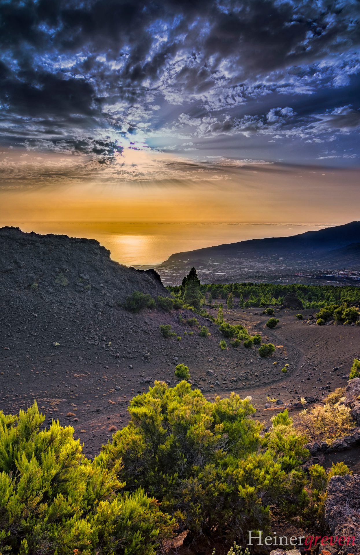 La Palma Spanien Abendstimmung