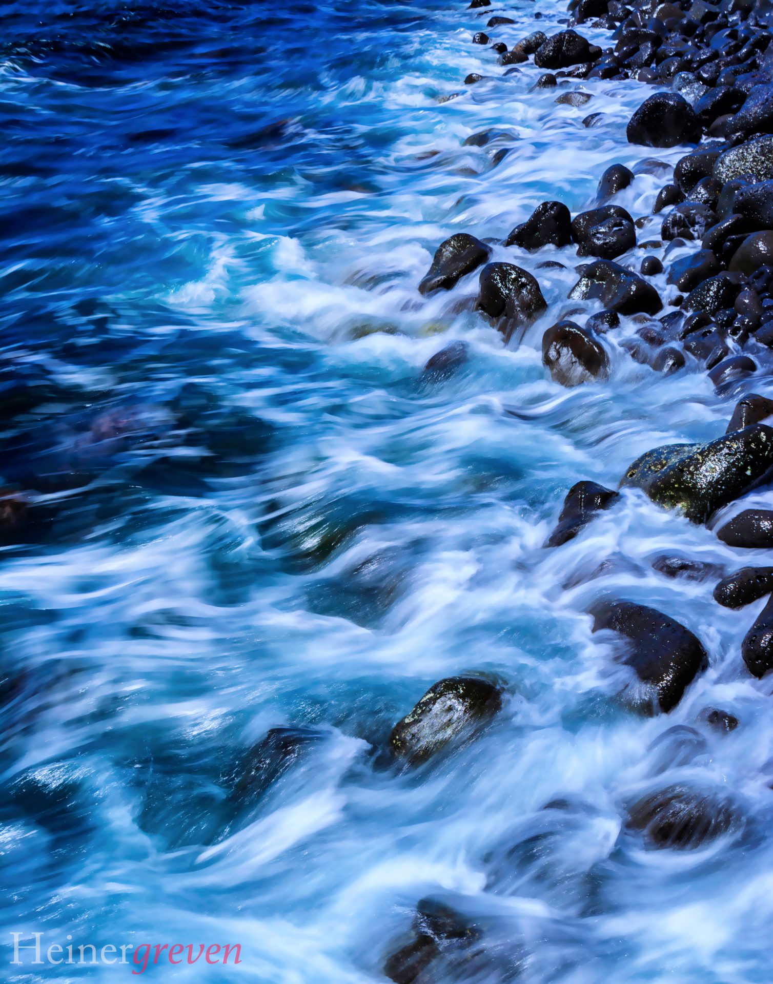 Lanzarote Spanien Felsen im Meer