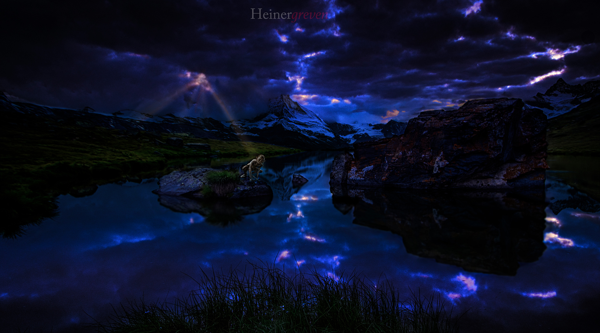 Matterhorn_Blaue_Stunde_mit_Gollum