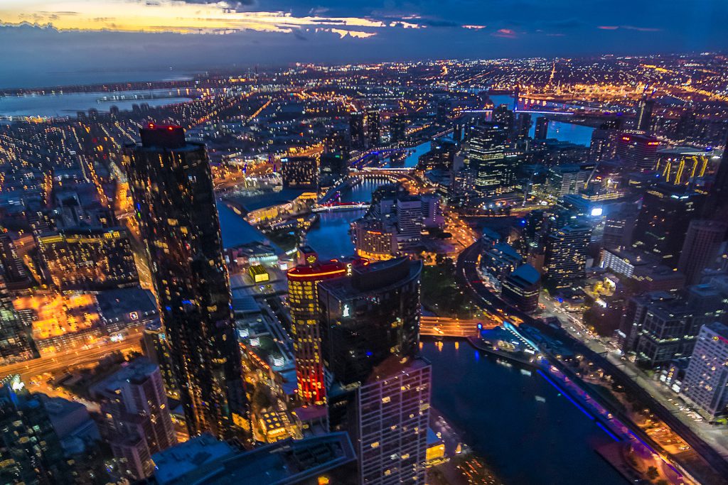 Melbourne Blaue Stunde