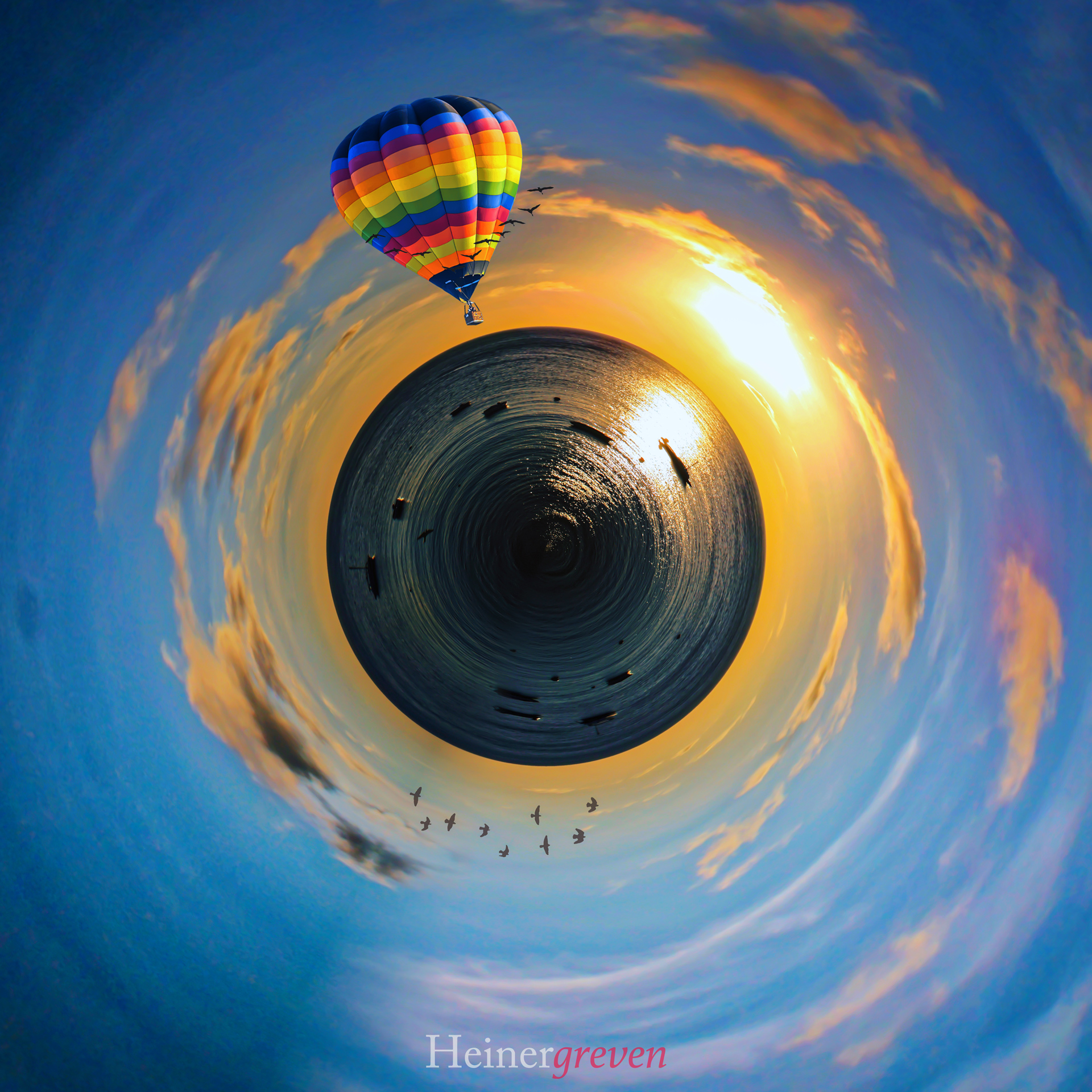 Planet Sonnenuntergang Curacao