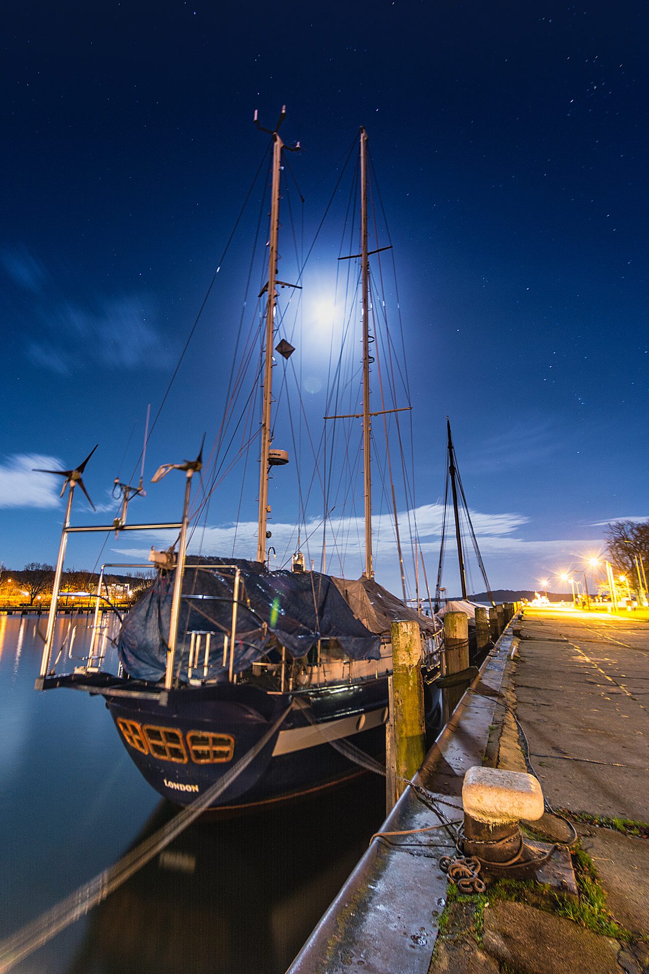 Abendstimmung auf Rügen Hafen
