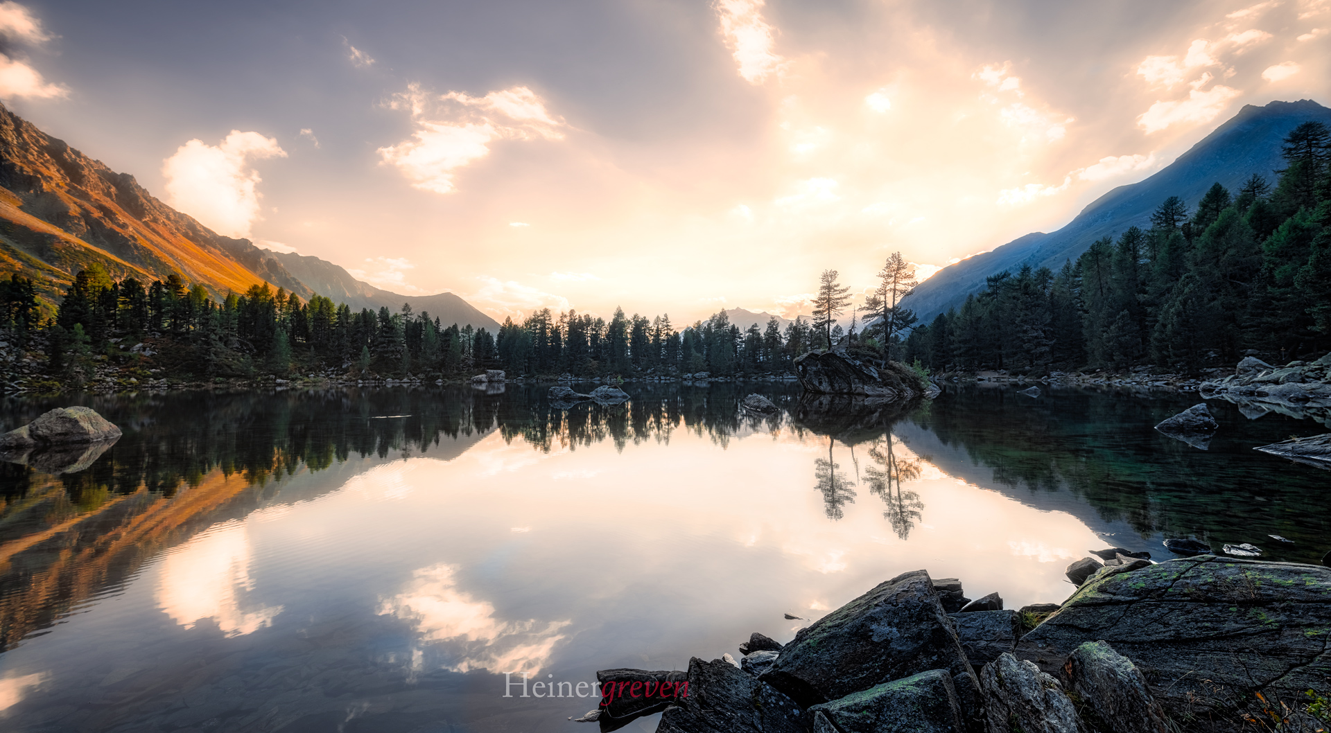 Sonnenuntergang Saoseosee