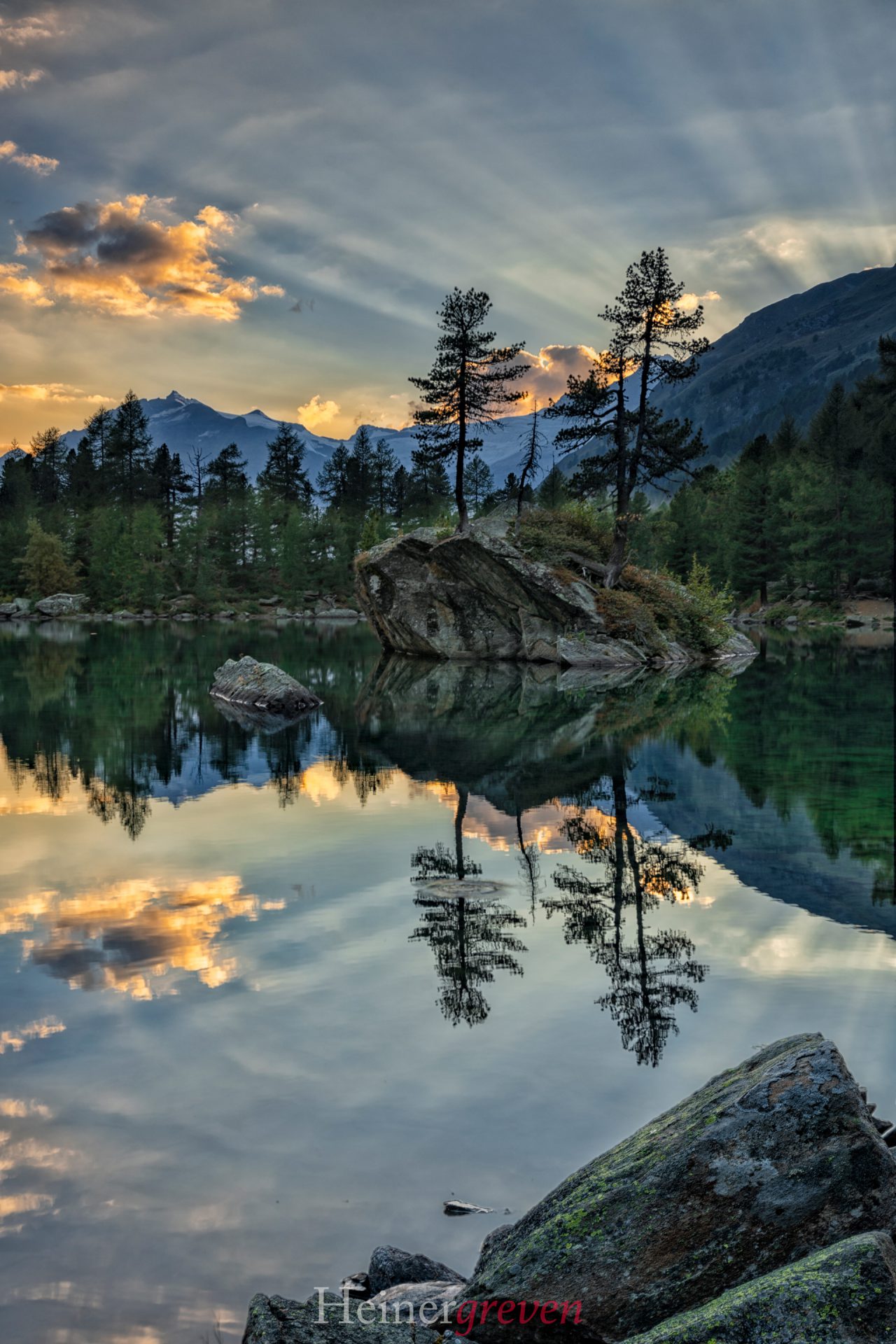 Sonnenuntergang-Saoseosee
