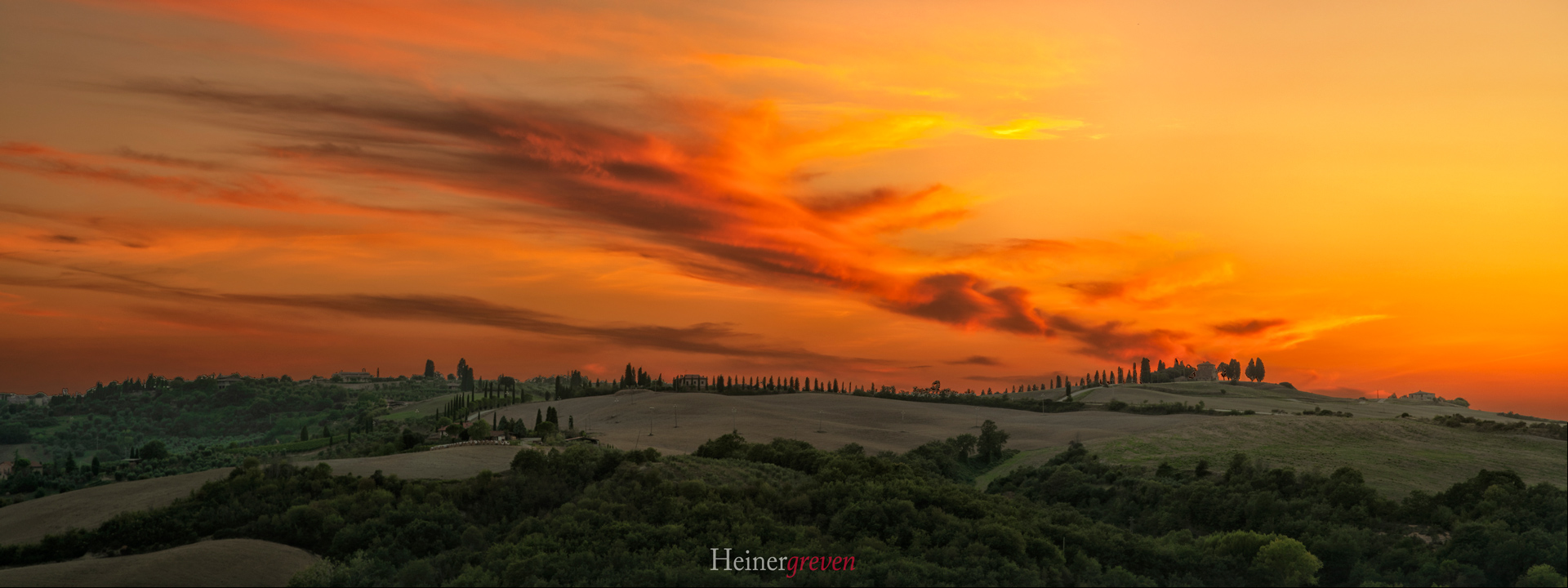 Toscana-Sonnenuntergang
