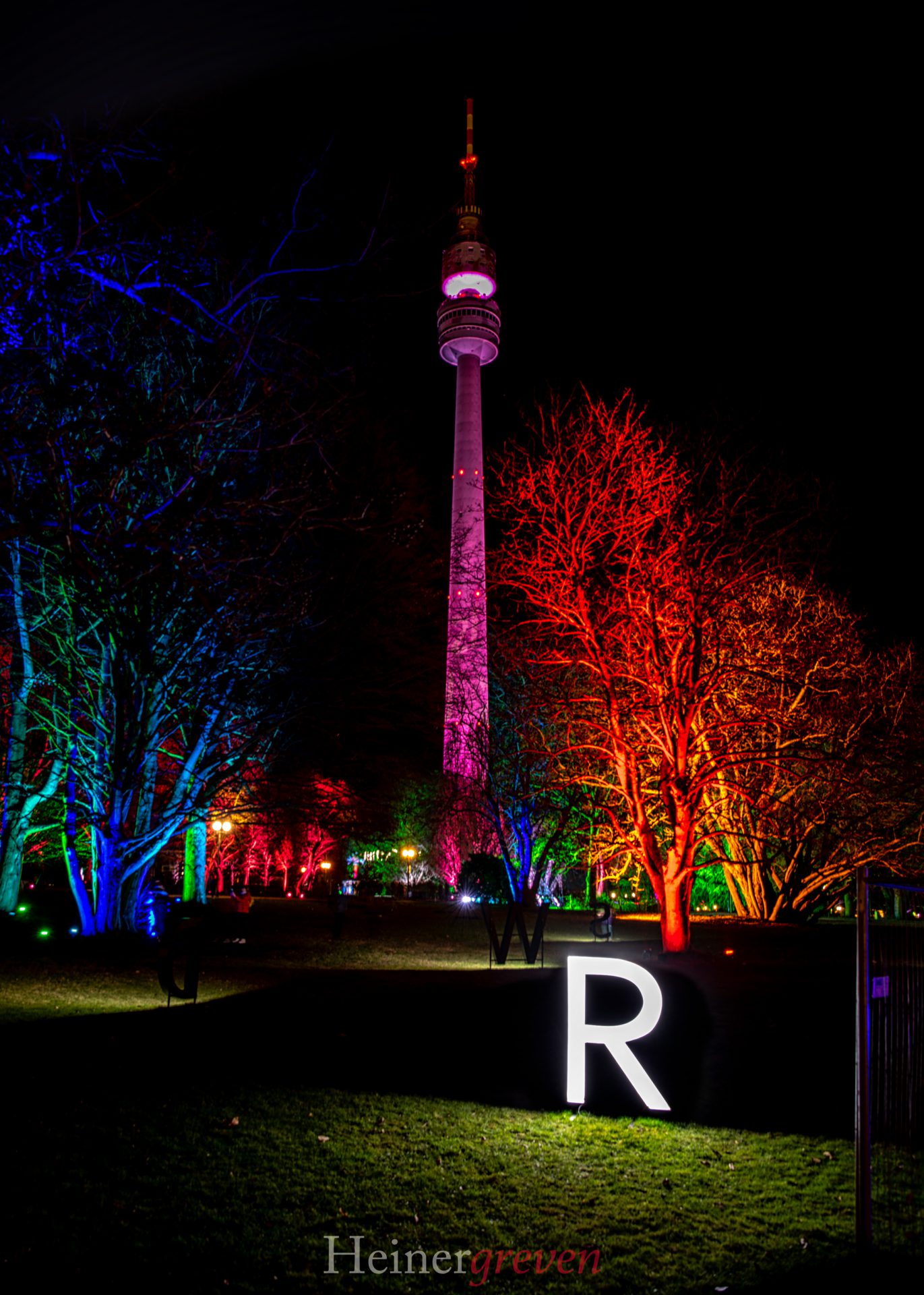 Westfalenpark-Dortmund Lichtstimmung bei Nacht